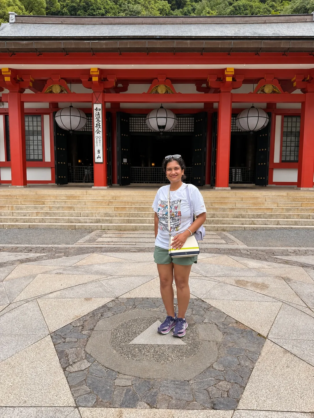 Reiki Master Ishita at Kurama Dera Temple, Mt. Kurama